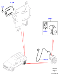 LR028307-HARNESS ASSY-OIL PRESSURE SENS