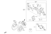 58210F0000-Brake assy-rr wheel, lh