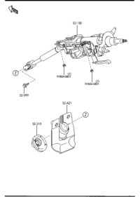 EH4432100C-COLUMN ASSY-STEERING