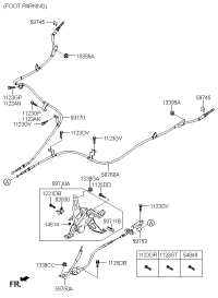 597102P600-PEDAL ASSY-PARKING BRAKE