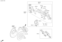 58210F0500-Brake assy-rr wheel, lh