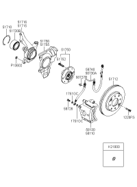 587302F001-HOSE-BRAKE LH
