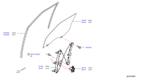 803011LA0A-GLASS-FR DOOR,L