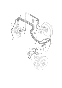 3QF614739-Tube, from master cylinder to hydraulic unit