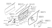 808305Z000-WEATHERSTRIP-FRONT DOOR,RH