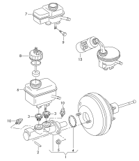 1J1614019-BRAKE MASTER CYL./VW/AUDI