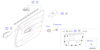 809603RA0B-Finisher-power window switch, front rh
