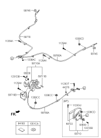 597104M000-LEVER ASSY-PARKING BRAKE
