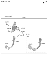 32800F0200-PEDAL ASSY-BRAKE