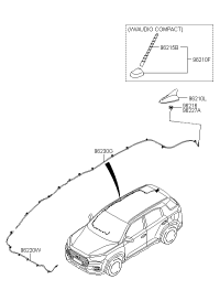 96220S6100-FEEDER CABLE-ANTENNA MAIN NO.1