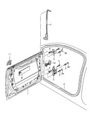 4E0831051C-Door assy-rr, lh