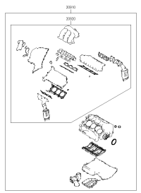 209203CE00-GASKET KIT-ENGINE OVERHAUL UPR