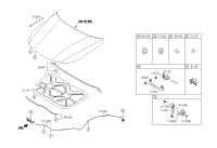 811814D000VA-HANDLE ASSY-HOOD LATCH RELEASE
