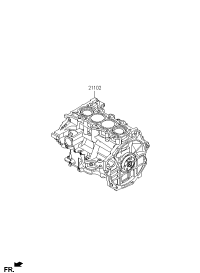 211022BD05-ENGINE ASSY-SHORT