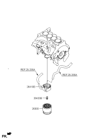 264102E010-COOLER ASSY-ENG OIL