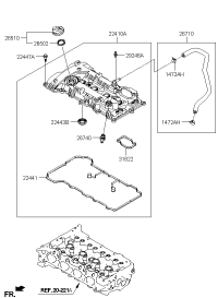 224102E650-COVER ASSY-ROCKER