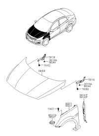 663110U050-Panel-fender, lh