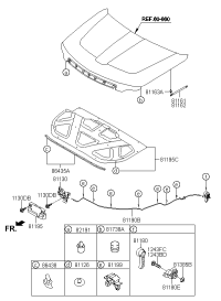811302J000-LATCH ASSY HOOD