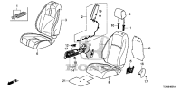 78050TETH21-Air bag assy-fr seat side rh