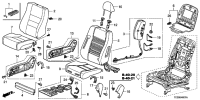 78050TB0H00-Air bag assy-fr seat side rh