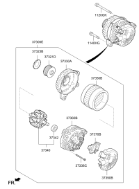 373002J365-ALTNTR ASSY