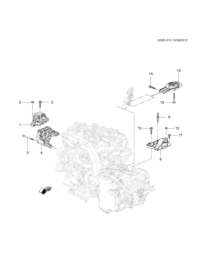 95261659-TRANSMISSION MOUNTING
