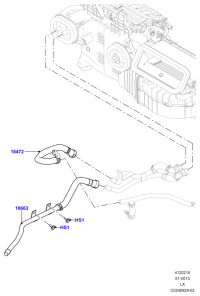 LR035626-HOSE - HEATER WA