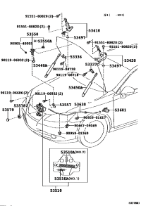 5351033340-LOCK ASSY, HOOD