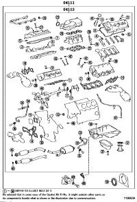 0411131D20-GASKET KIT, ENGINE OVERHAUL
