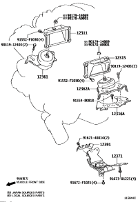 1231138030-BRACKET ENGINE MOUNTING FRONT NO.1 RH