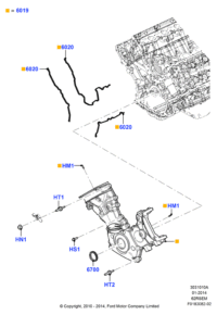 AL3Z6020A-GASKET,W.PUMP INLET
