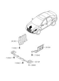 291101M200-PNL ASSY-UNDER COVER