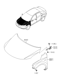 663111X010-Panel-fender, lh