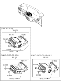 961000M560FZ-RADIO ASSY-ETR(RADIO+CASS+CD+M
