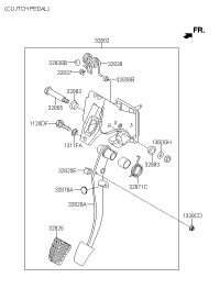 328022F300-PEDAL ASSY-CLUTCH