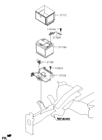 371123X000-Insulator, battery