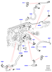 LR049637-HOSE ASSY-EGR COOLER,OUT
