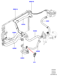 LR032349-HOSE ASSY-EGR COOLER,OUT