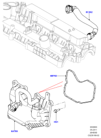 LR025661-GASKET,W.PUMP INLET