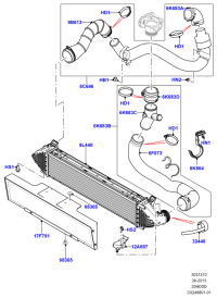 LR050236-RADIATOR HOSE W124/E200/E220