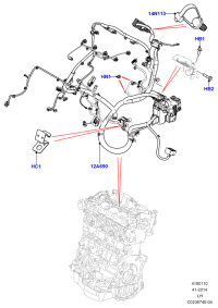 LR033042-HARNESS ASSY-OIL PRESSURE SENS