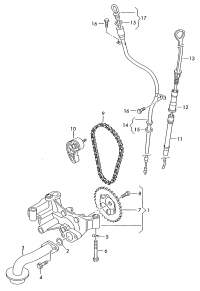 038103663C-FUNNEL-OIL DIPSTICK-AUDI/SKODA