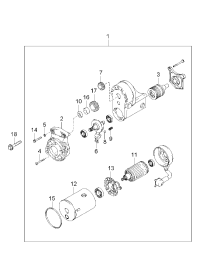 3610027000-STARTER12V 13T 1.4KWTOY CAMRY 4 CYL