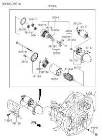 361003C200-STARTER12V 13T 1.4KWTOY CAMRY 4 CYL