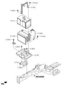 371504Q100-TRAY ASSY-BATTERY