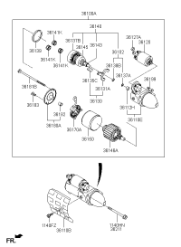 361003F110-STARTER12V 13T 1.4KWTOY CAMRY 4 CYL