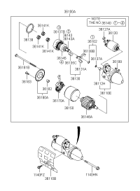 361003C023-STARTER12V 13T 1.4KWTOY CAMRY 4 CYL