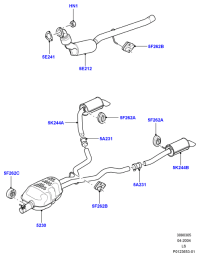 WCL500020-CLAMP, ROCKER PANEL