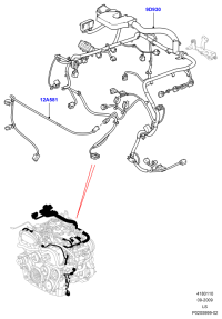 LR019359-HARNESS ASSY-OIL PRESSURE SENS