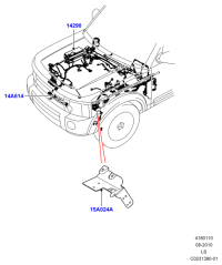 LR020769-HARNESS ASSY-OIL PRESSURE SENS